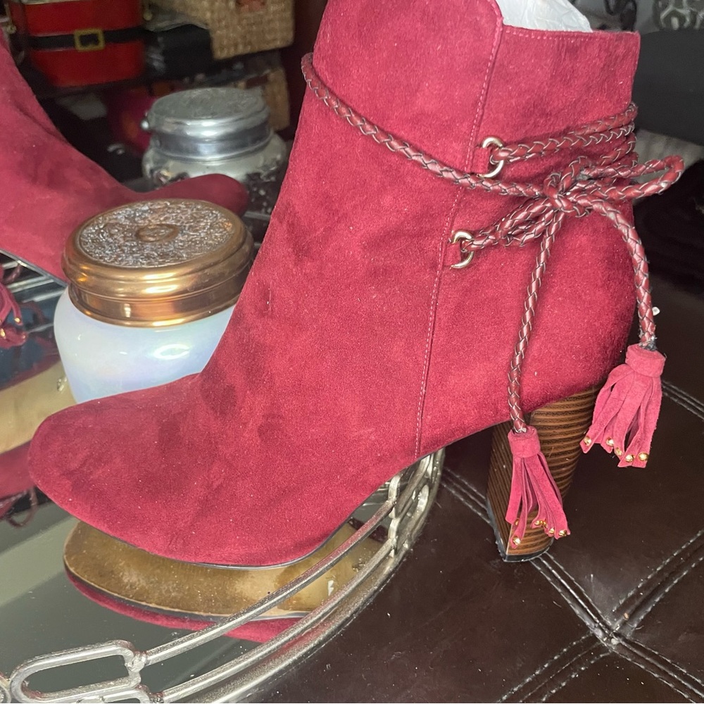 Thalia Sodi Faux Suede bootie
